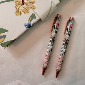 Pen and Pencil Set in a beautiful floral design.